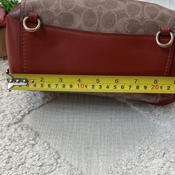 🍁NWT Coach Signature Parker Tan/Rust Backpack Rare Find! Gorgeous!! - Picture 9 of 14